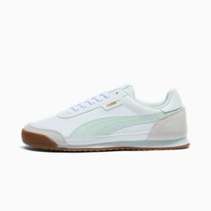 Sneakers Turino II OG Femme, PUMA White-Peaceful Blue-Cool Light Gray-PUMA Gold, extralarge